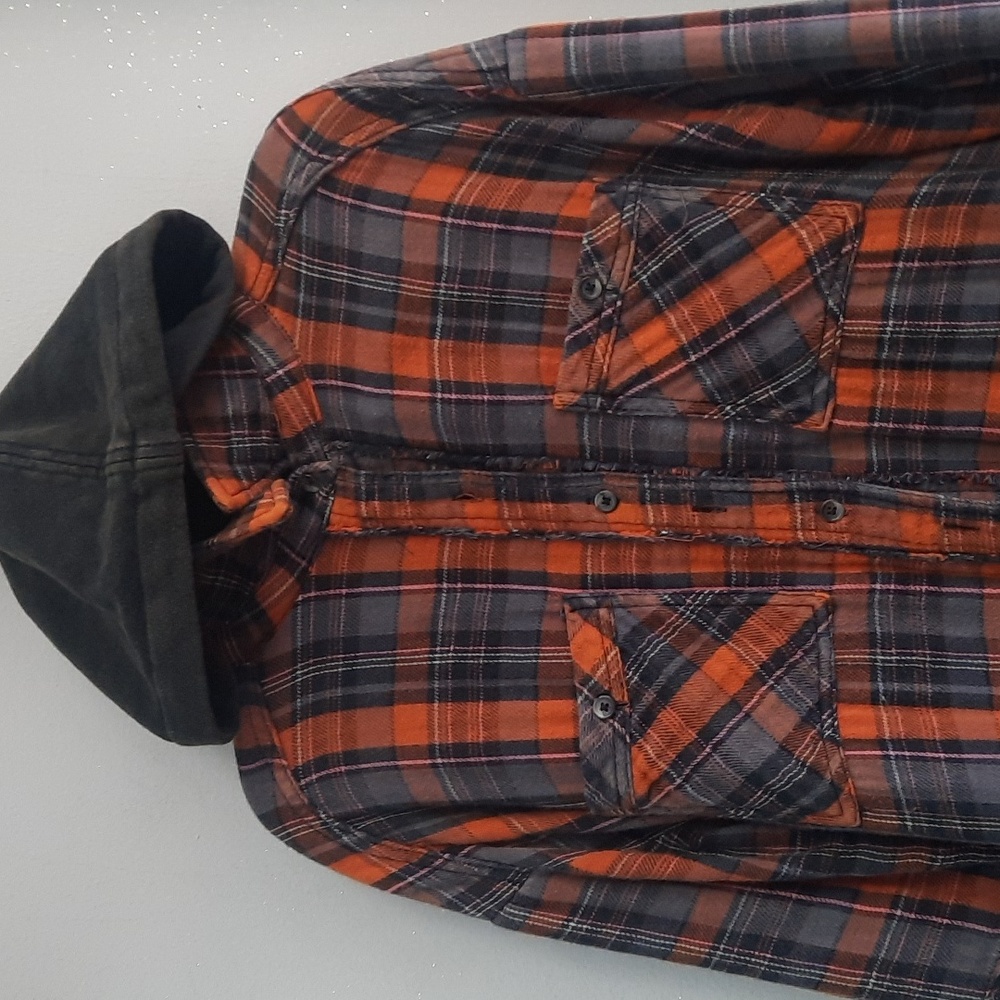 🧡 We The Free Flannel Hoodie - Picture 2 of 11